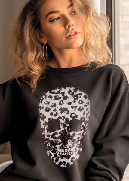 leopard skull jumper 