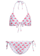 Flamingo triangle bikini