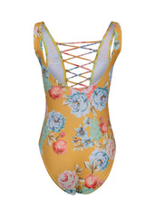 Vintage floral swimsuit