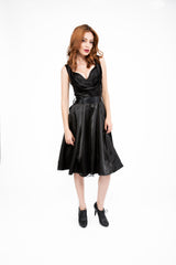 Glamorous Black 1950's Vintage Style Full Circle Dress