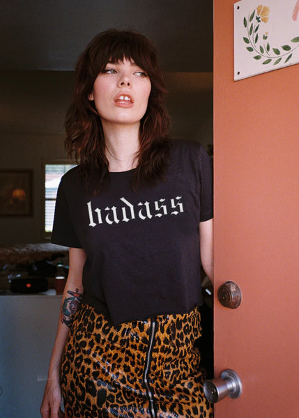 cropped badass shirt festival outfit 