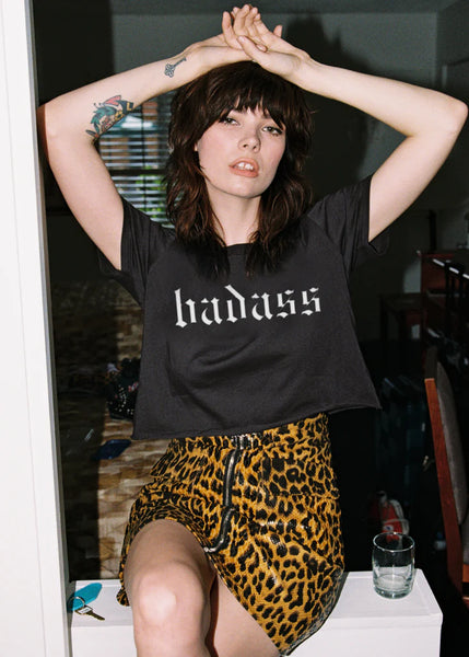 cropped badass shirt festival outfit 