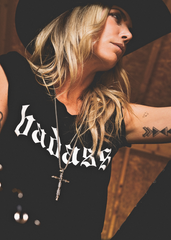 cropped badass shirt festival outfit 