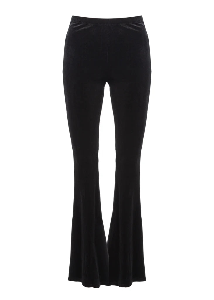 black velvet flare pants bell bottoms trousers festival concert outfit Heavy Metal Style Goth gothic Halloween 