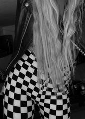 Checkered Bell Bottom Pants Plaid Flare Trousers