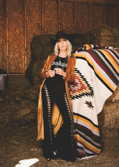Gothic Bell Bottoms with Lace Up Details