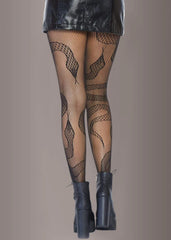 black fishnet tights 