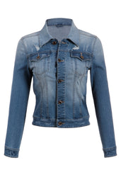 WILD CHILD Embroidered Denim Jacket