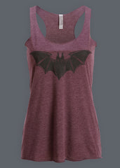 Purple Loose Fit Bat Tank Top