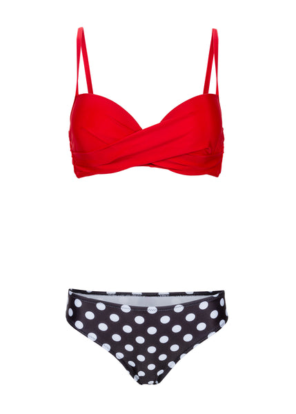 Do The Polka Retro Two-Piece Swimsuit