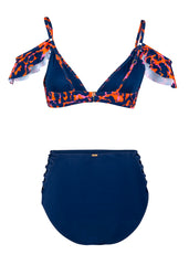 Leopard print high waist bikini