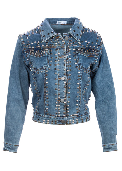 denim jacket with studs