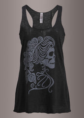 Love Me Forever Skull Cameo Tank Top