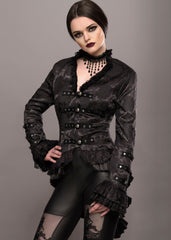 Black gothic tail jacket
