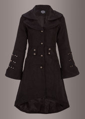 Black brocade gothic jacket