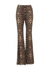Wild Ride Leopard Bell Bottom Trousers