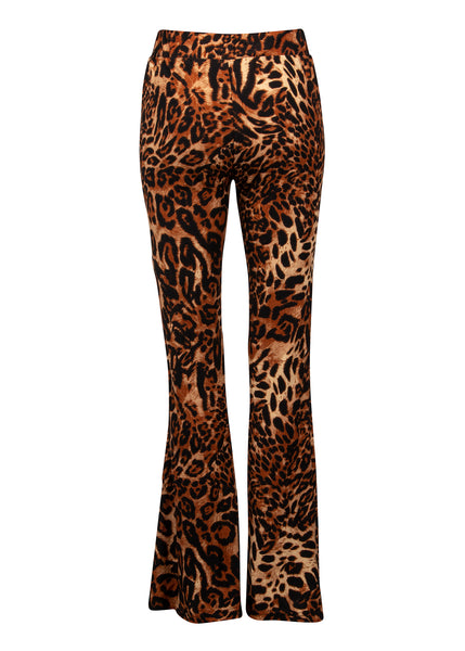 Leopard print trousers