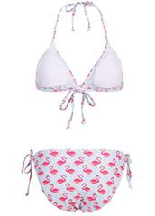 flamingo two piece swimsuit