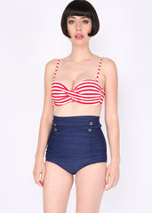 Sailor high waist swimsuit
