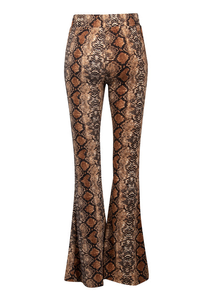 Snake print trousers