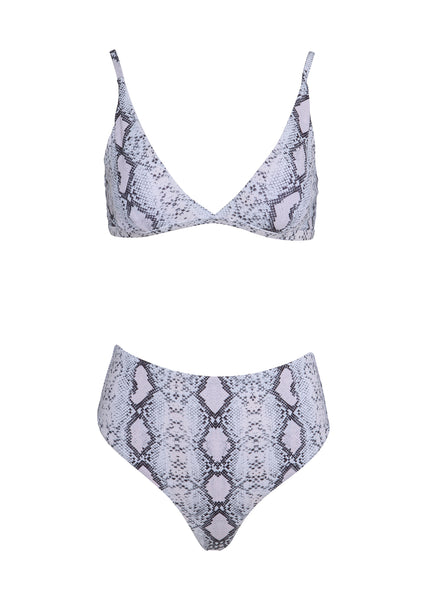 Grey snake print bikini