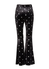 Star print trousers