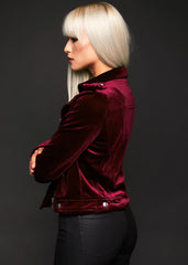 Red velvet jacket