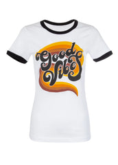 good vibes retro t-shirt