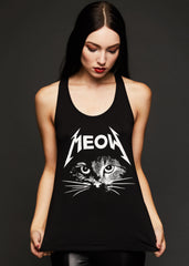 Black cat goth top