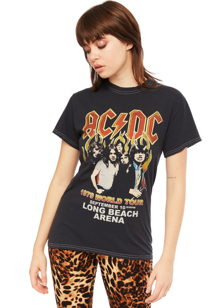 womens acdc band tshirt