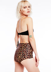 Retro leopard print bathing suit