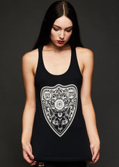 Witching Hour Black Cat Ouija Board Tank Top